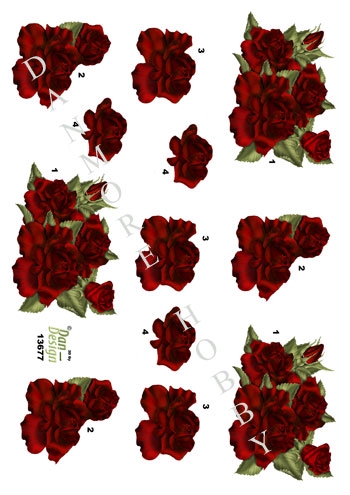  3D Røde roser
